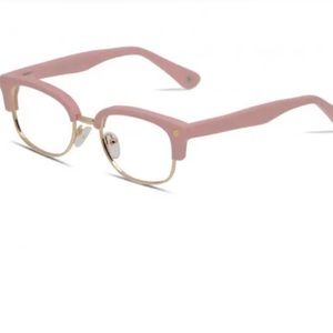 Muse Elliot Kids Eyeglasses Pink & Gold Acetate/Metal Frames Prescription Ready
